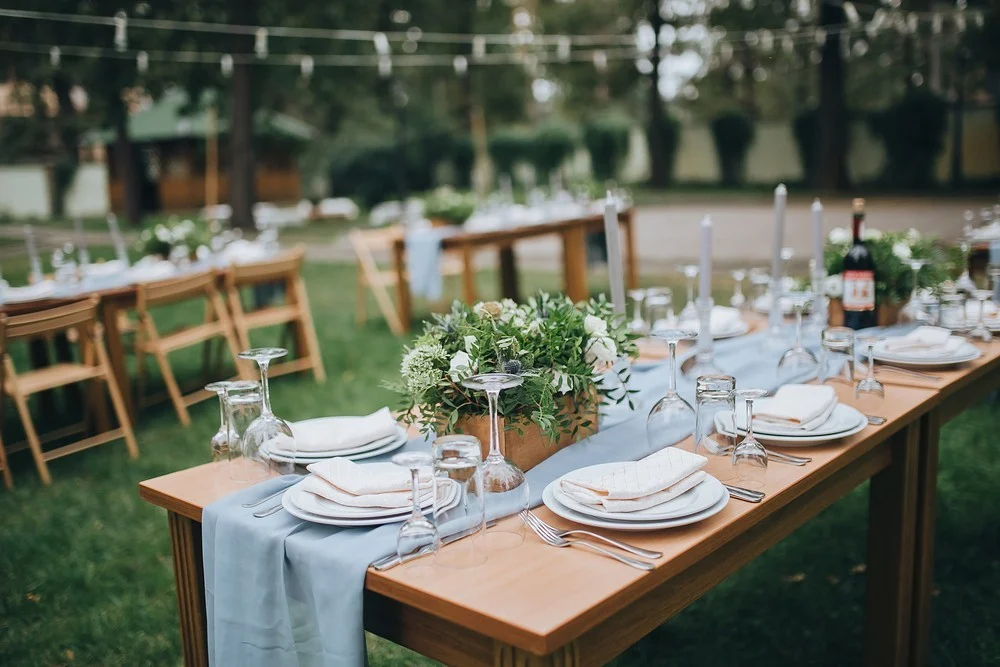 cheesecloth table runner