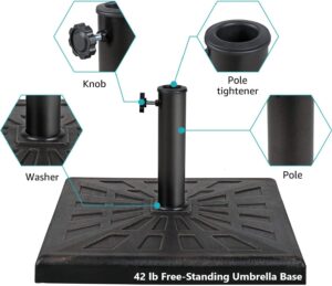 42 lb Free-Standing Umbrella Base